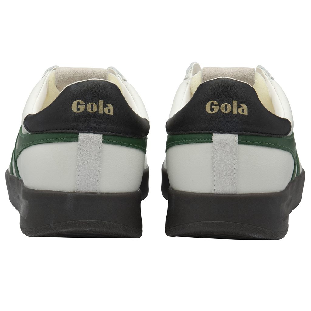 Gola Classics Cyclone Leather Sneakers Białe Czarne Ciemny Polska | 9751CRLDT