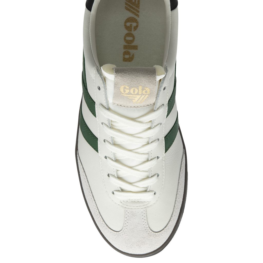 Gola Classics Cyclone Leather Sneakers Białe Czarne Ciemny Polska | 9751CRLDT