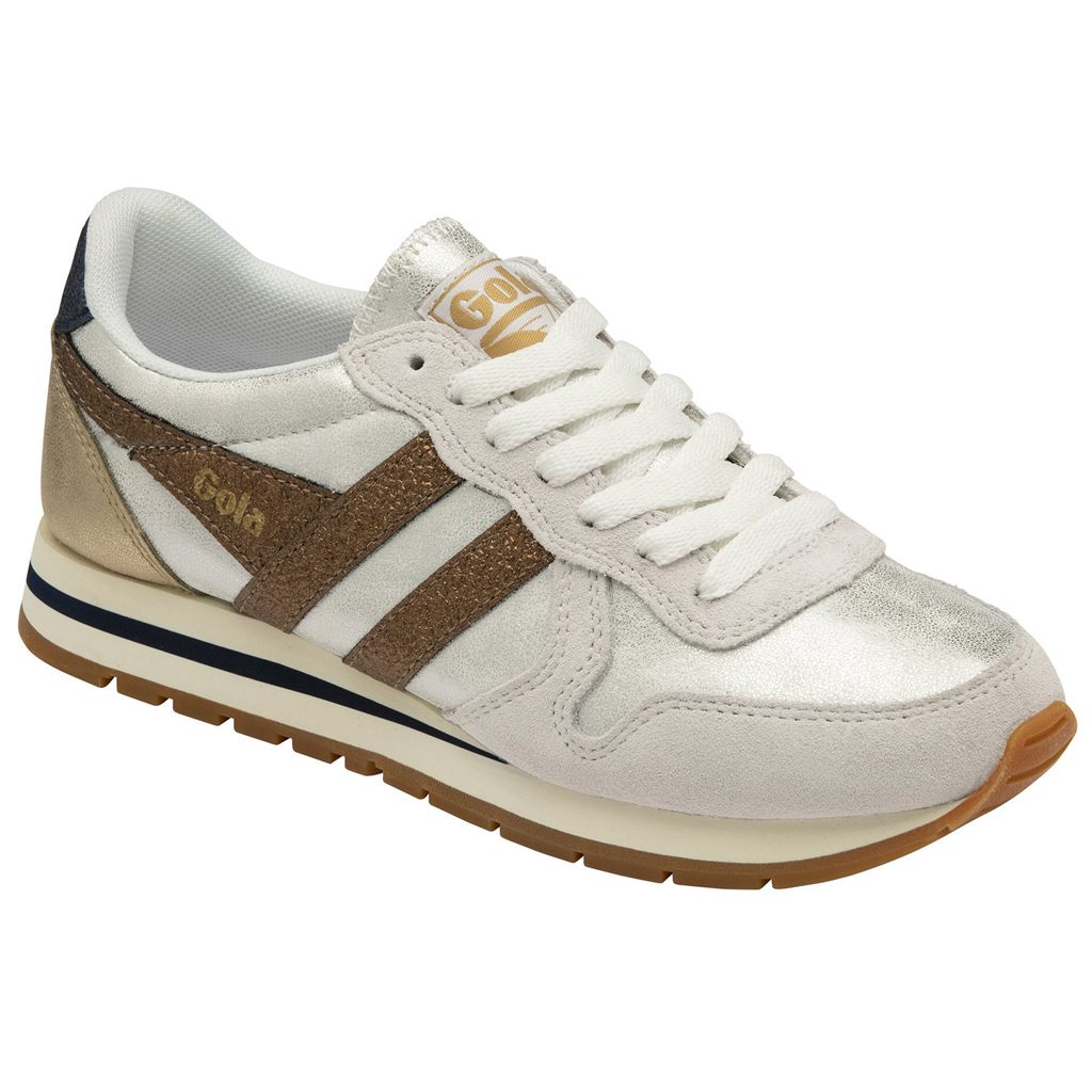 Gola Classics Daytona Blaze Sneakers Białe Miedź Granatowe Polska | 8926GOHYS