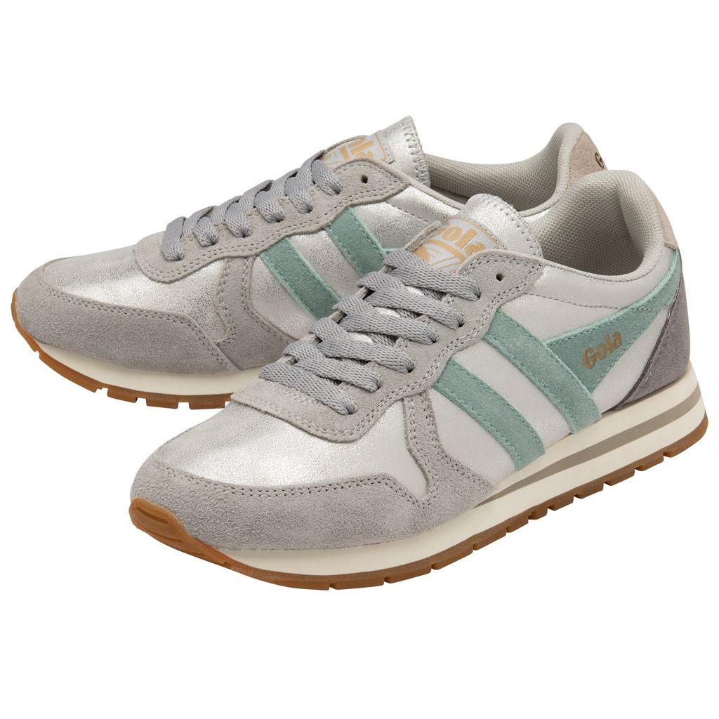 Gola Classics Daytona Blaze Sneakers Srebrne Zielone Szare Polska | 1520GWXAV