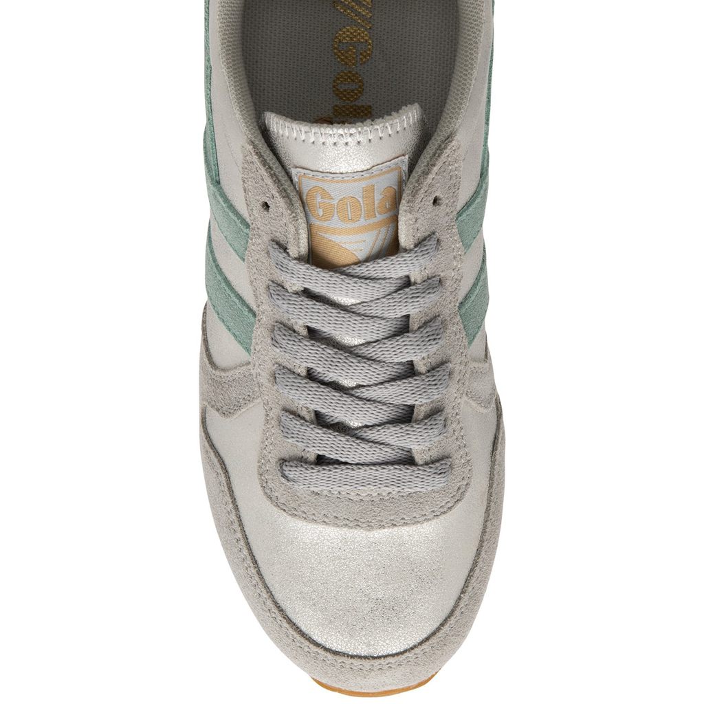 Gola Classics Daytona Blaze Sneakers Srebrne Zielone Szare Polska | 1520GWXAV