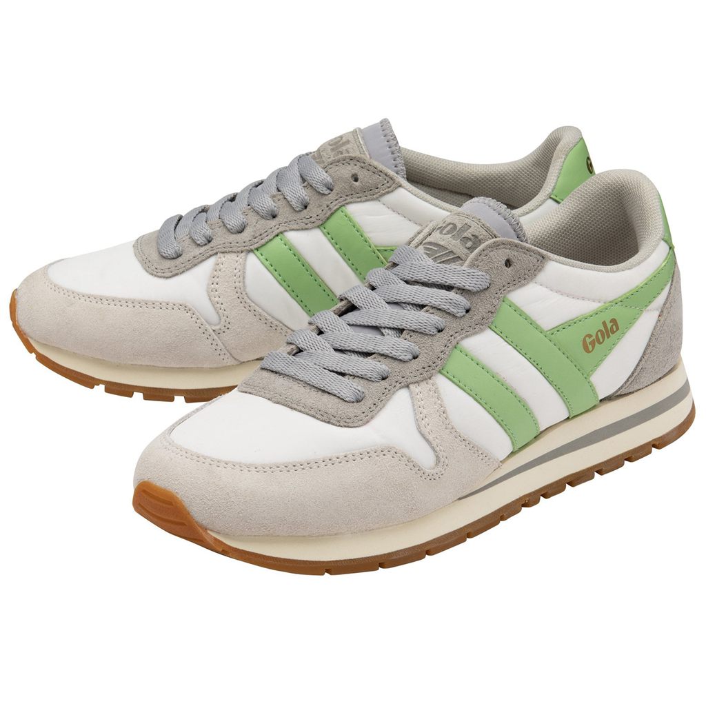 Gola Classics Daytona Chute Sneakers Białe Głęboka Szare Zielone Polska | 2915YKPUL