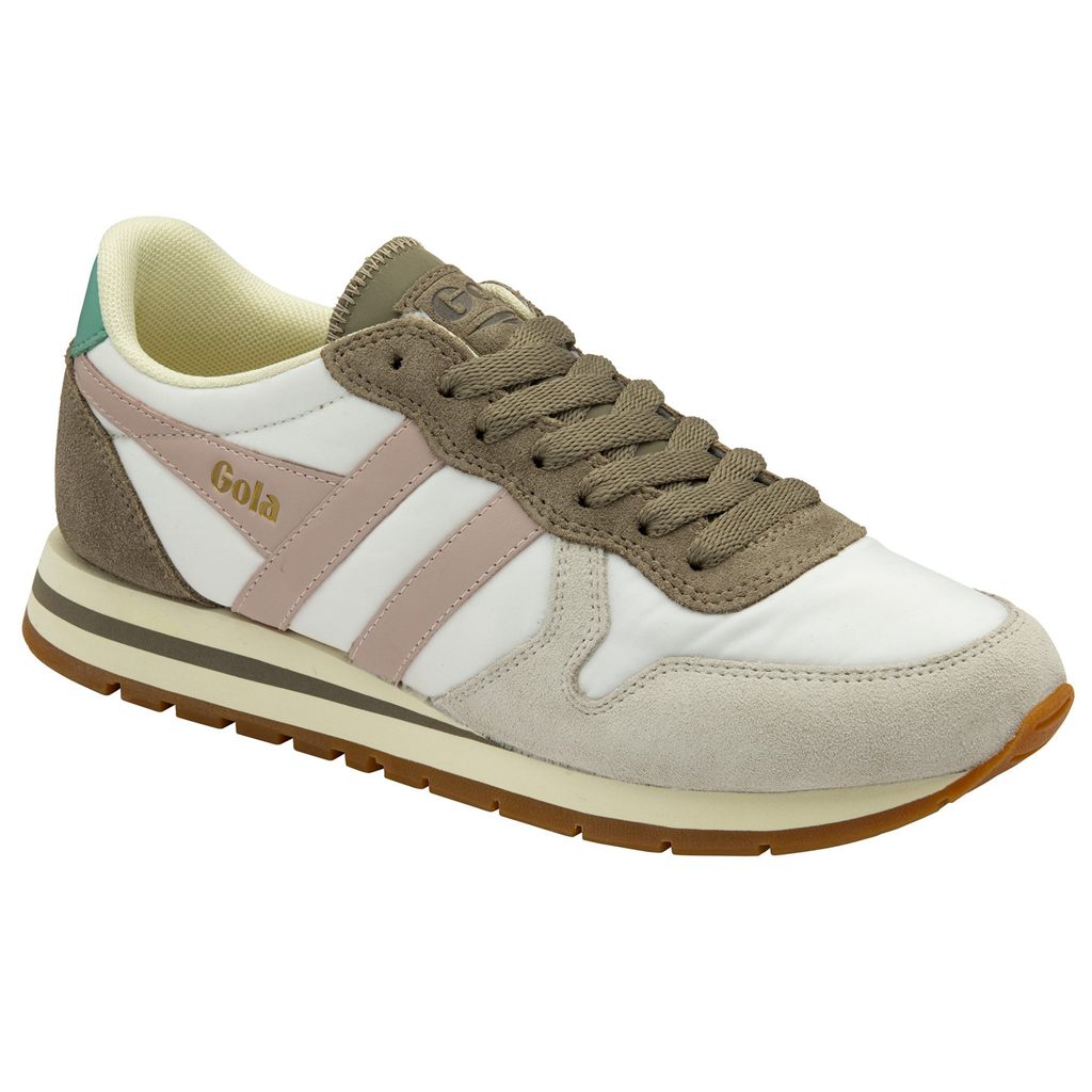 Gola Classics Daytona Chute Sneakers Białe Różowe Polska | 9473QJAYP