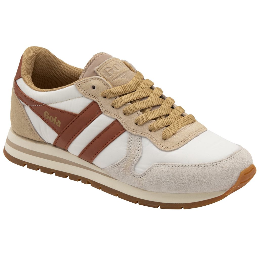 Gola Classics Daytona Chute Sneakers Białe Pomarańczowe Polska | 7856RHVUQ