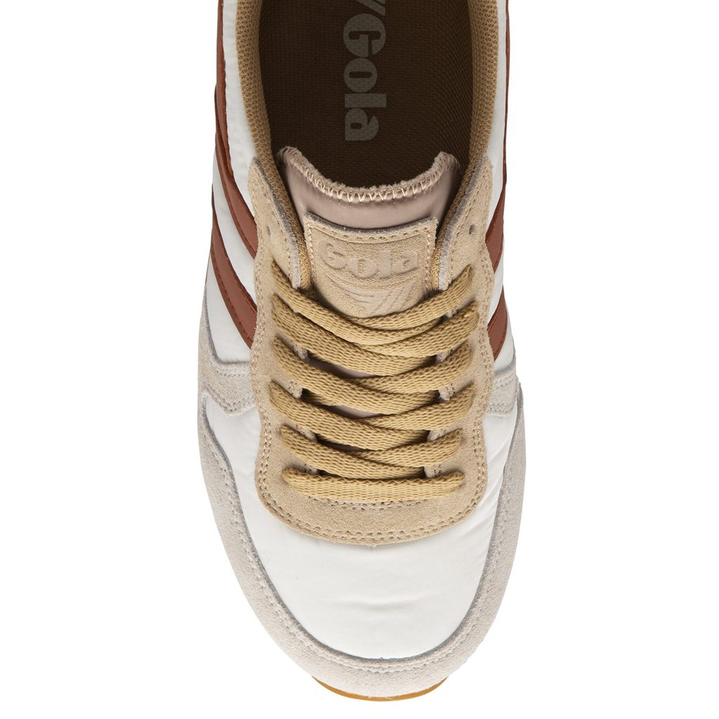 Gola Classics Daytona Chute Sneakers Białe Pomarańczowe Polska | 7856RHVUQ