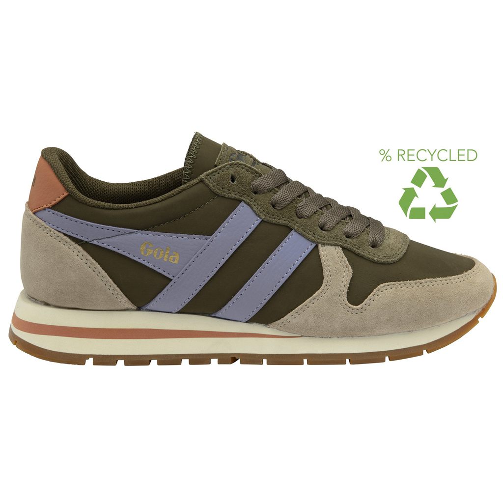 Gola Classics Daytona Chute Sneakers Khaki Lawenda Polska | 8935QLKMD