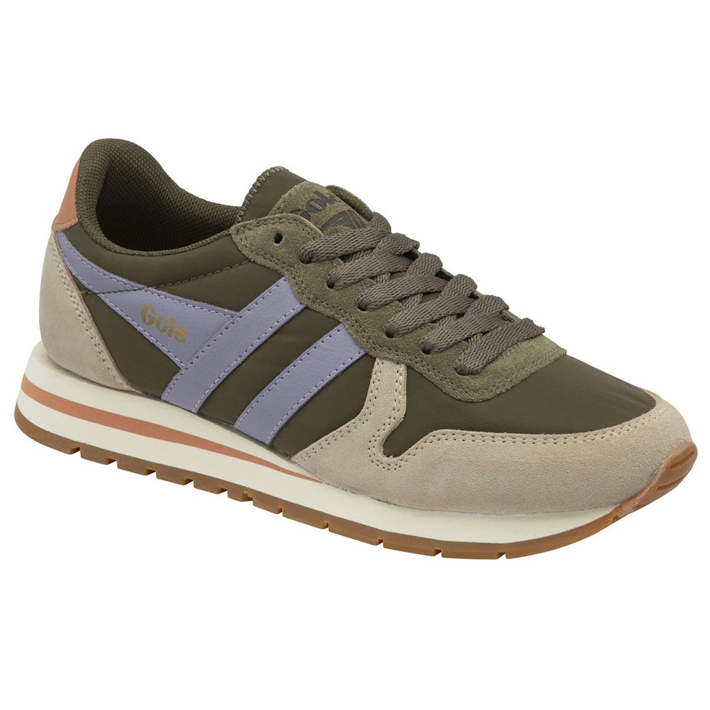 Gola Classics Daytona Chute Sneakers Khaki Lawenda Polska | 8935QLKMD