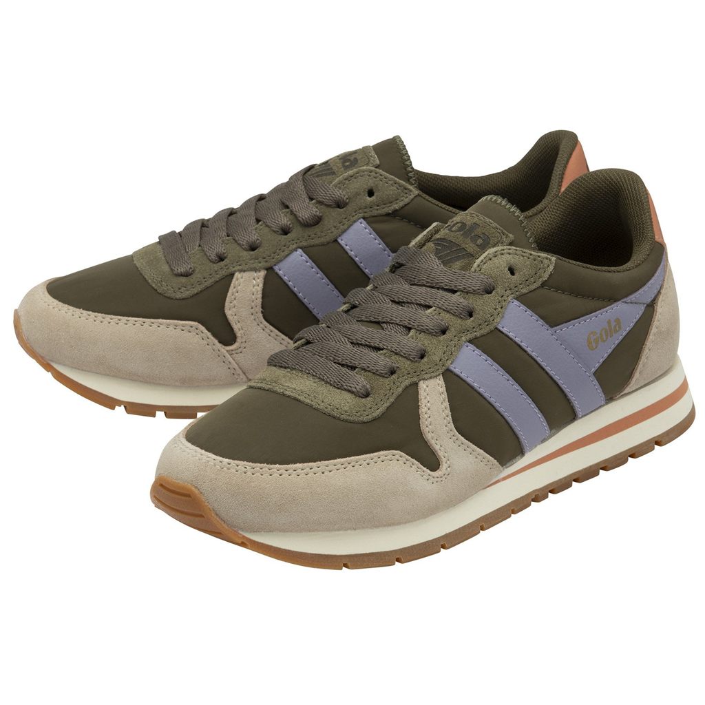 Gola Classics Daytona Chute Sneakers Khaki Lawenda Polska | 8935QLKMD