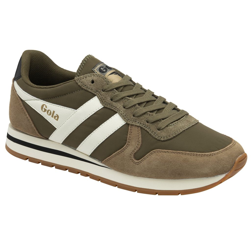 Gola Classics Daytona Chute Sneakers Khaki Białe Polska | 9640FQEUG
