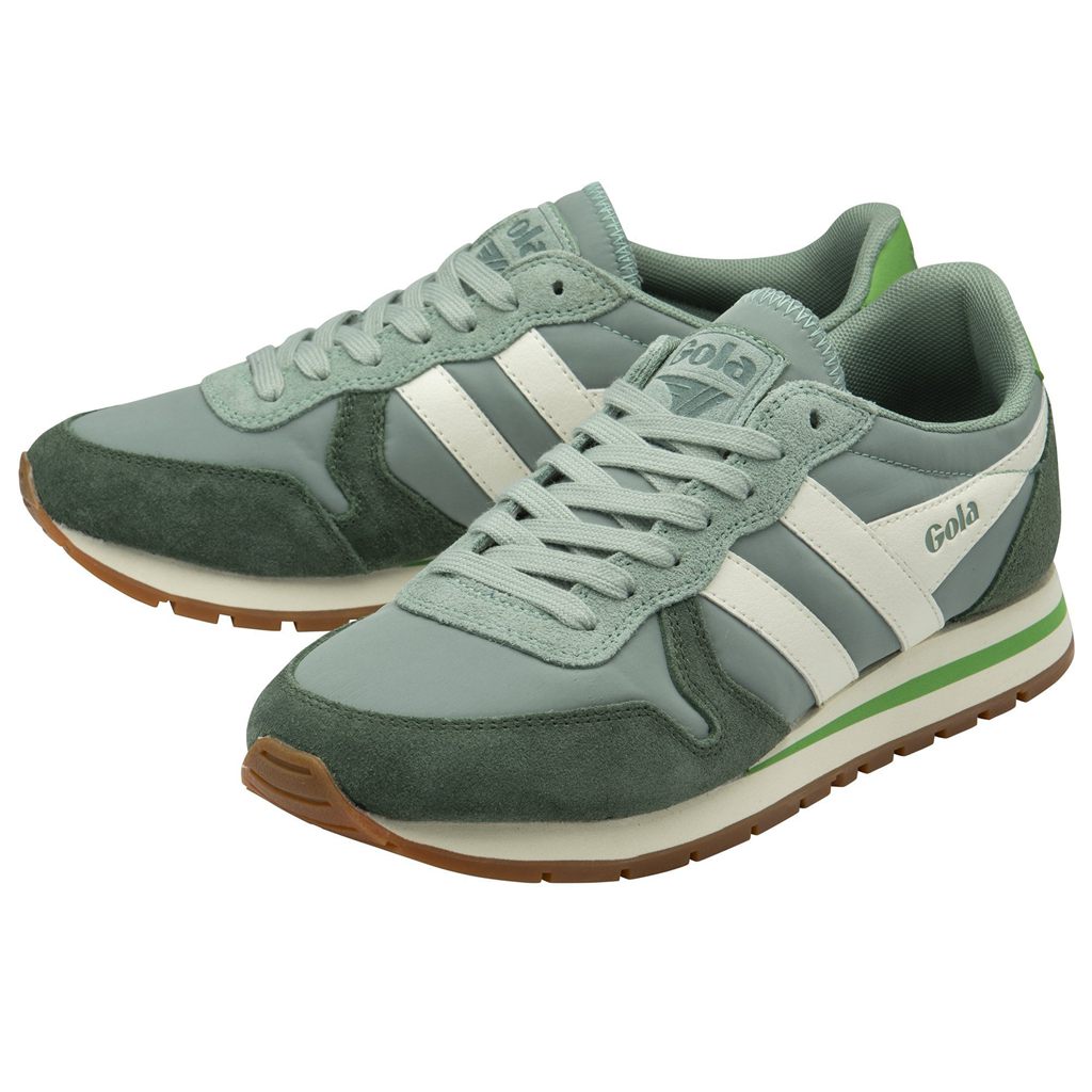 Gola Classics Daytona Chute Sneakers Zielone Białe Polska | 8273ZLBYC