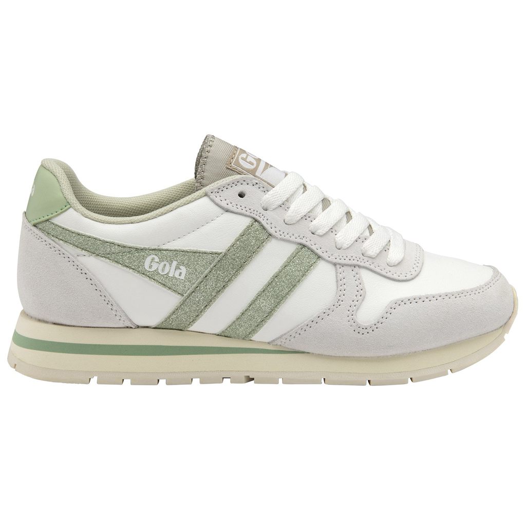 Gola Classics Daytona Glitter Sneakers Białe Głęboka Zielone Polska | 4896IAESR