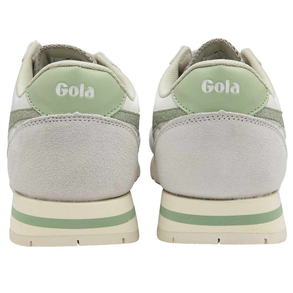 Gola Classics Daytona Glitter Sneakers Białe Głęboka Zielone Polska | 4896IAESR