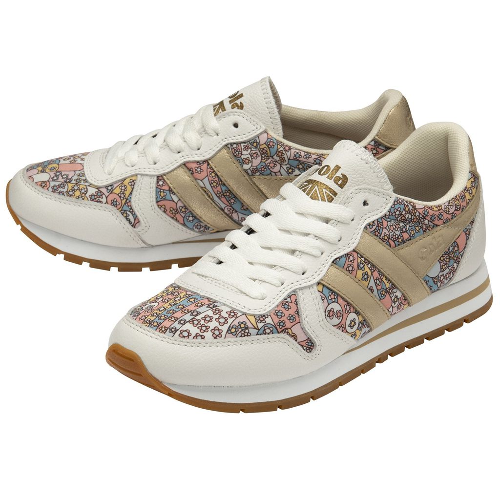 Gola Classics Daytona LBTY CP Sneakers Białe Złote Polska | 4579HOYBM