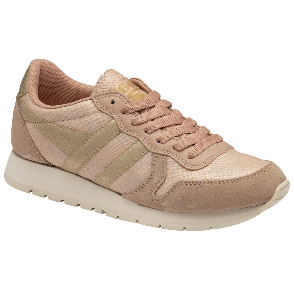Gola Classics Daytona Lizard Sneakers Różowe Złote Polska | 5714FWSAK