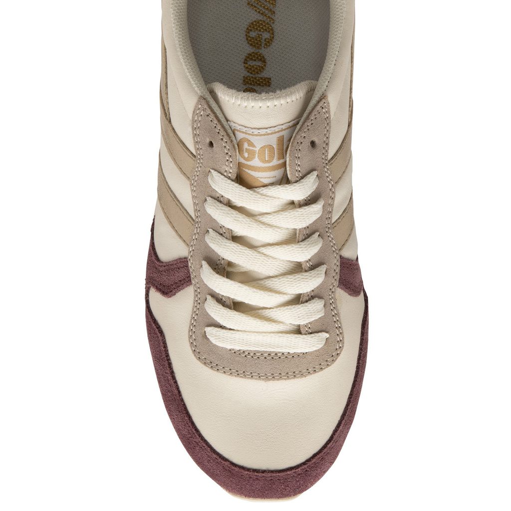 Gola Classics Daytona Quadrant Sneakers Białe Złote Różowe Polska | 7490QTNJV