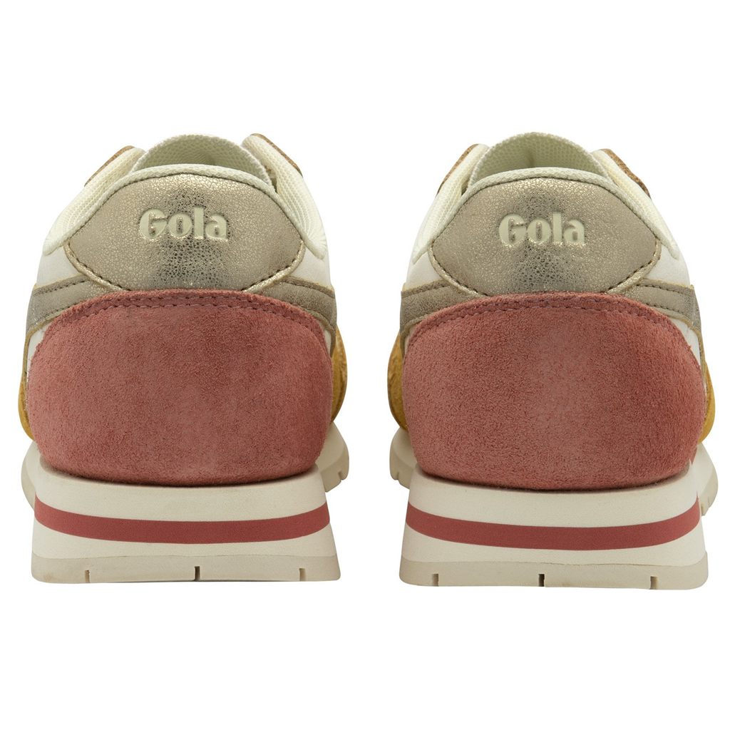 Gola Classics Daytona Quadrant Sneakers Białe Złote Polska | 8427YCLHR