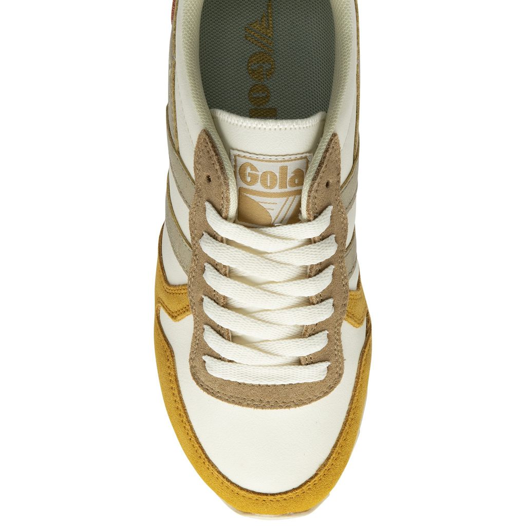 Gola Classics Daytona Quadrant Sneakers Białe Złote Polska | 8427YCLHR
