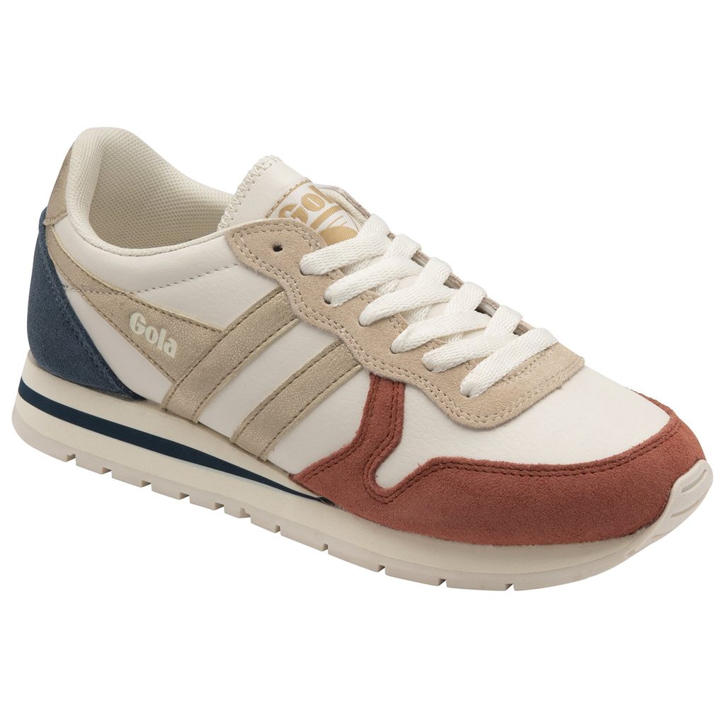Gola Classics Daytona Quadrant Sneakers Białe Pomarańczowe Złote Polska | 8693GPJOI