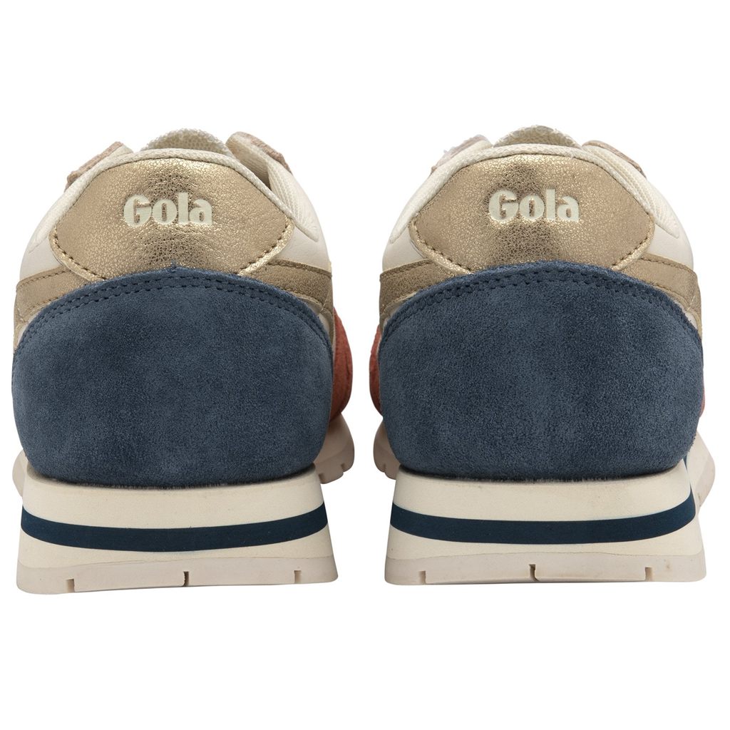 Gola Classics Daytona Quadrant Sneakers Białe Pomarańczowe Złote Polska | 8693GPJOI