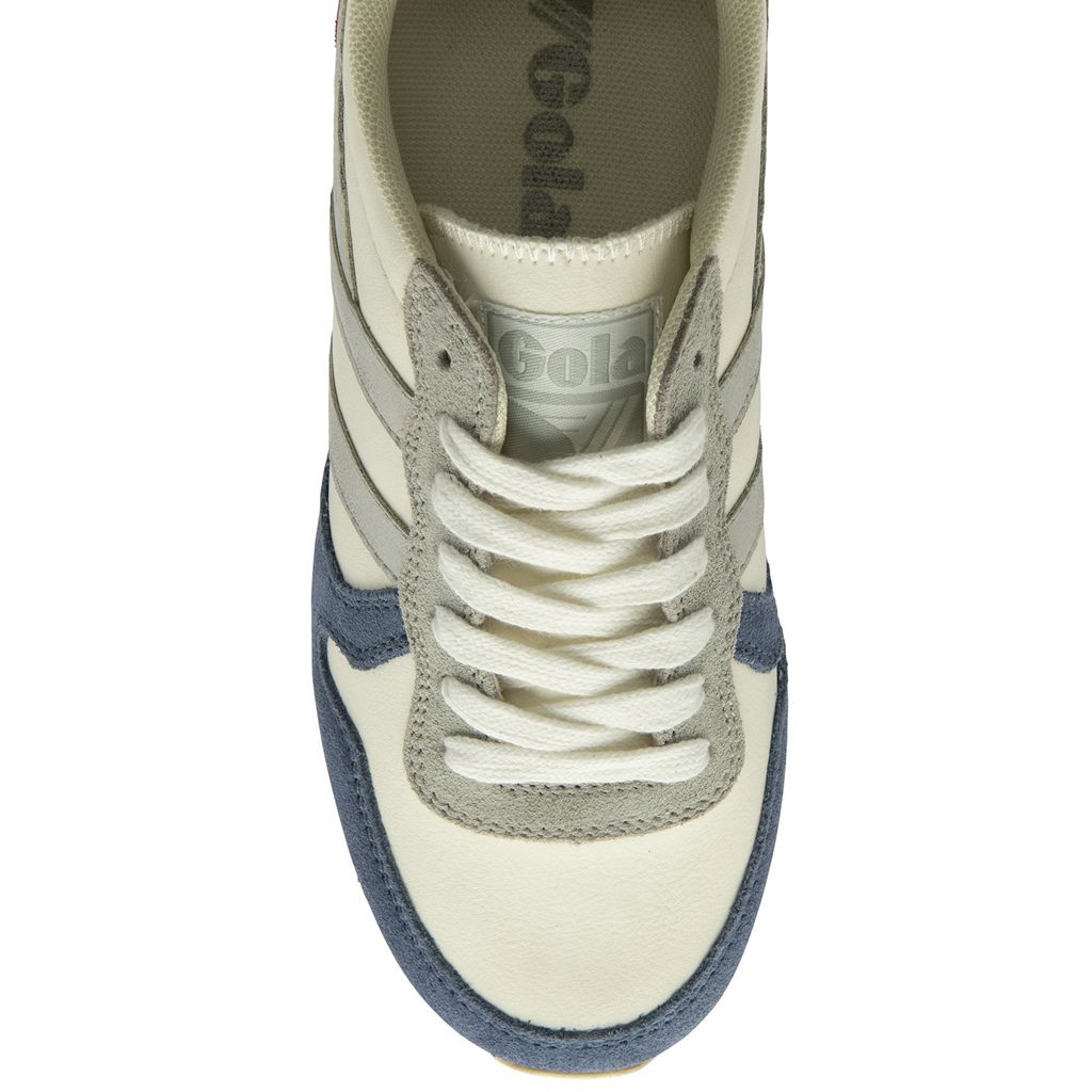 Gola Classics Daytona Quadrant Sneakers Białe Srebrne Jasny Czerwone Polska | 3812IQWUG