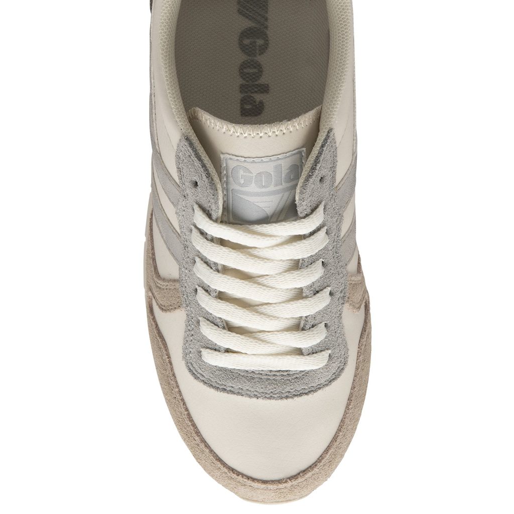 Gola Classics Daytona Quadrant Sneakers Białe Szare Srebrne Polska | 7961DOPAQ