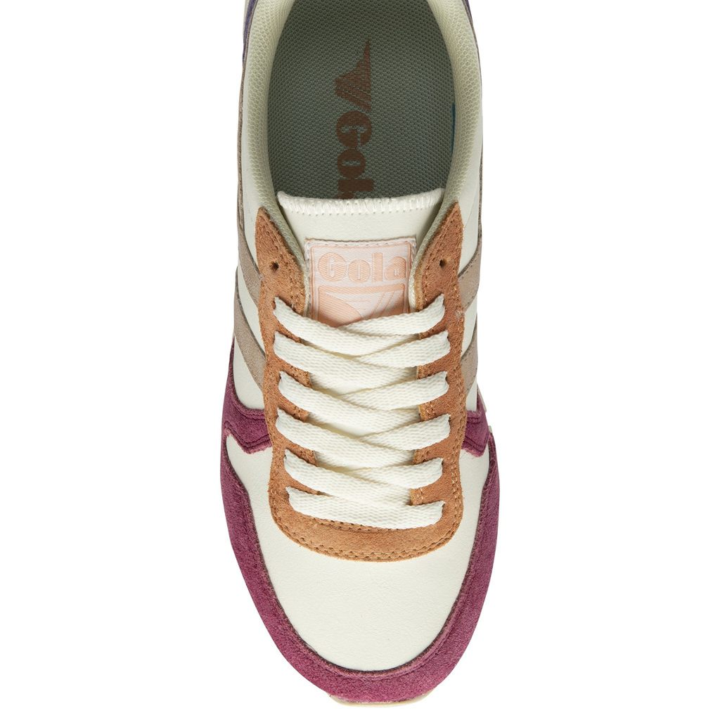 Gola Classics Daytona Quadrant Sneakers Białe Różowe Złote Polska | 6531TNASB