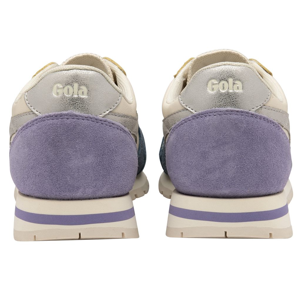 Gola Classics Daytona Quadrant Sneakers Białe Srebrne Lawenda Polska | 9754AEIVQ
