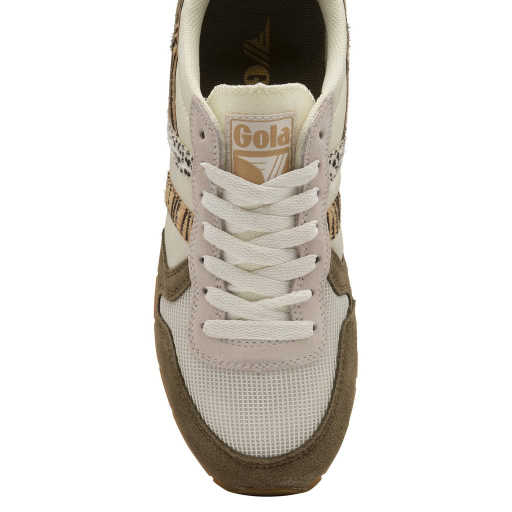 Gola Classics Daytona Safari Sneakers Białe Khaki Polska | 1267UVAWI