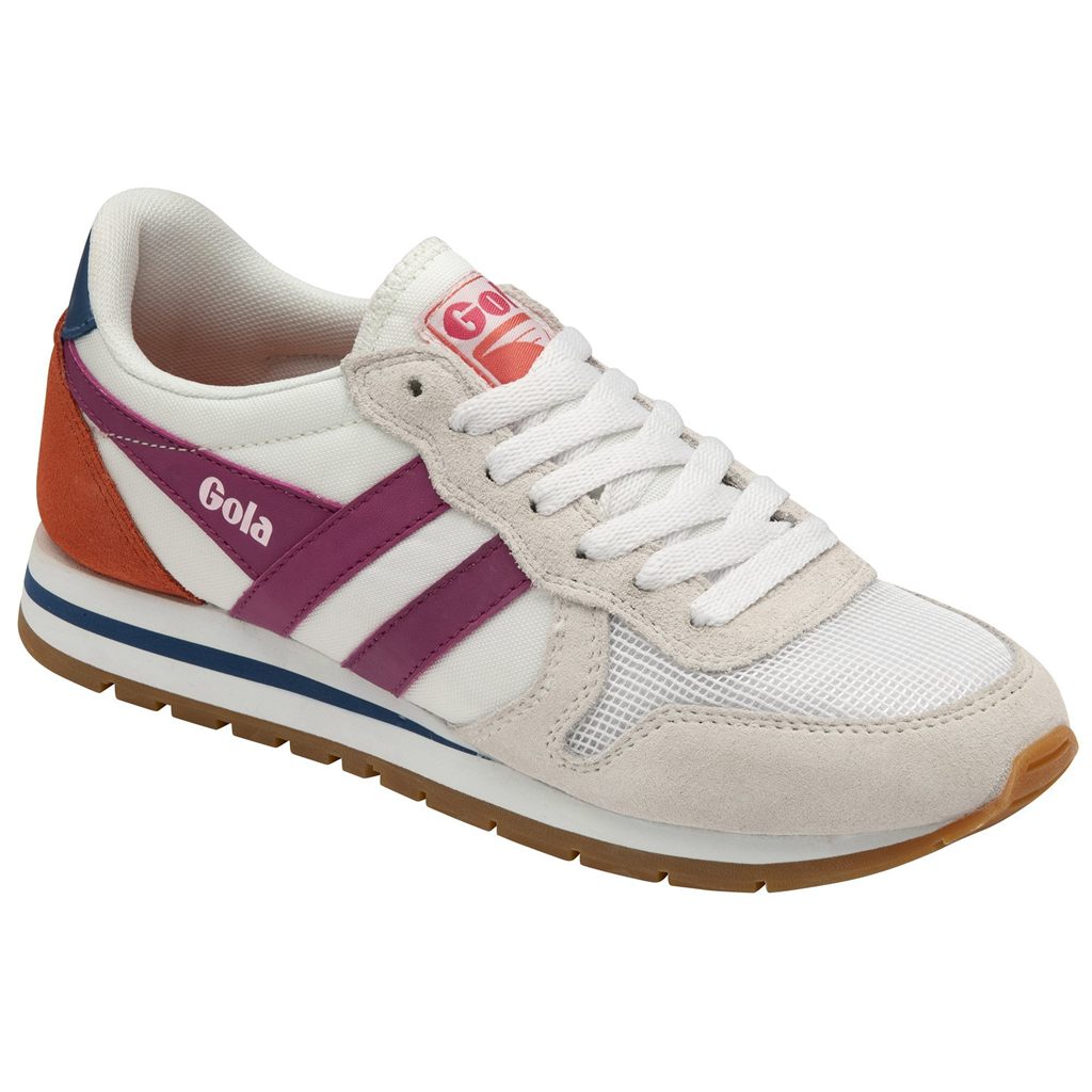 Gola Classics Daytona Sneakers Białe Fuksja Niebieskie Polska | 1026BFYQO