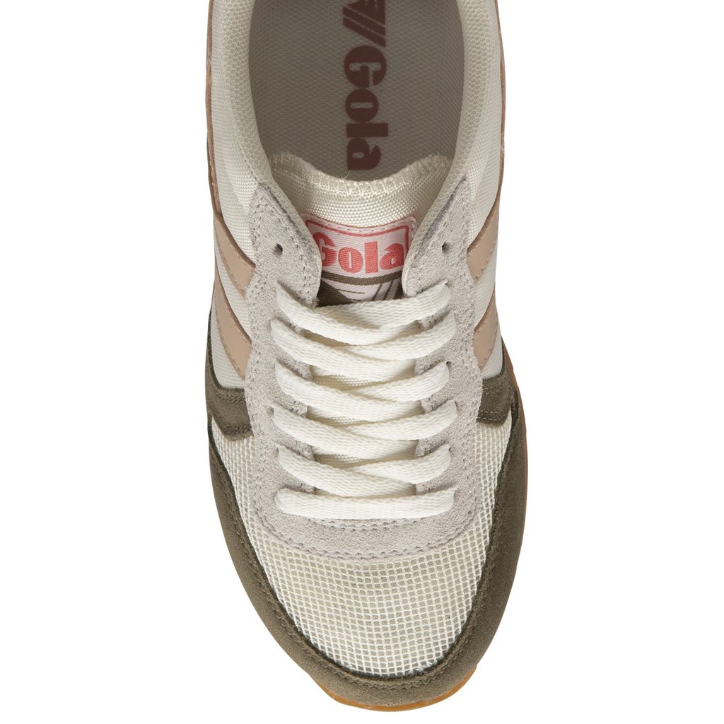 Gola Classics Daytona Sneakers Białe Khaki Różowe Polska | 7032YAVDK
