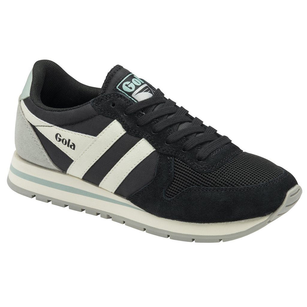 Gola Classics Daytona Sneakers Czarne Białe Polska | 9784VSQOG