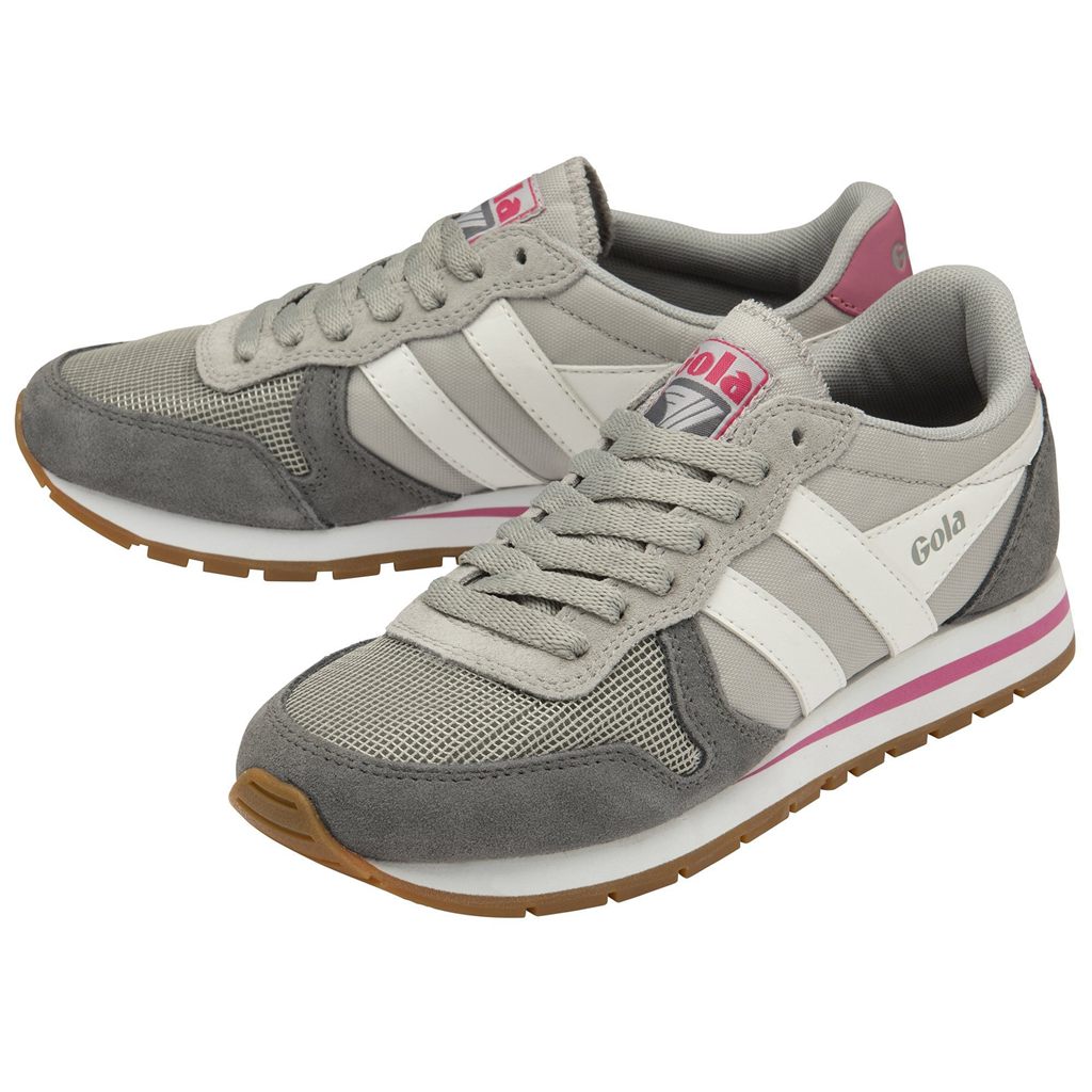 Gola Classics Daytona Sneakers Głęboka Szare Białe Różowe Polska | 2169IDYFC