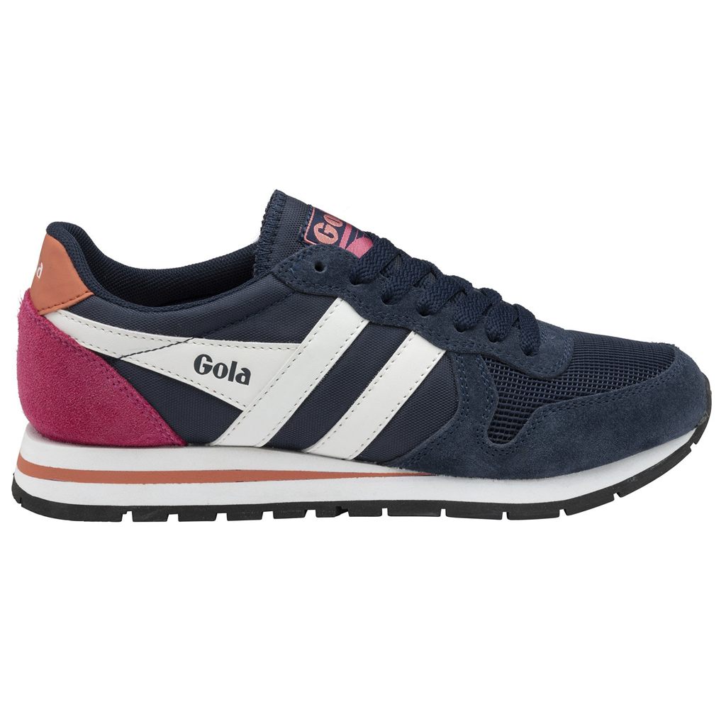 Gola Classics Daytona Sneakers Granatowe Białe Koralowe Polska | 0591PYGUS