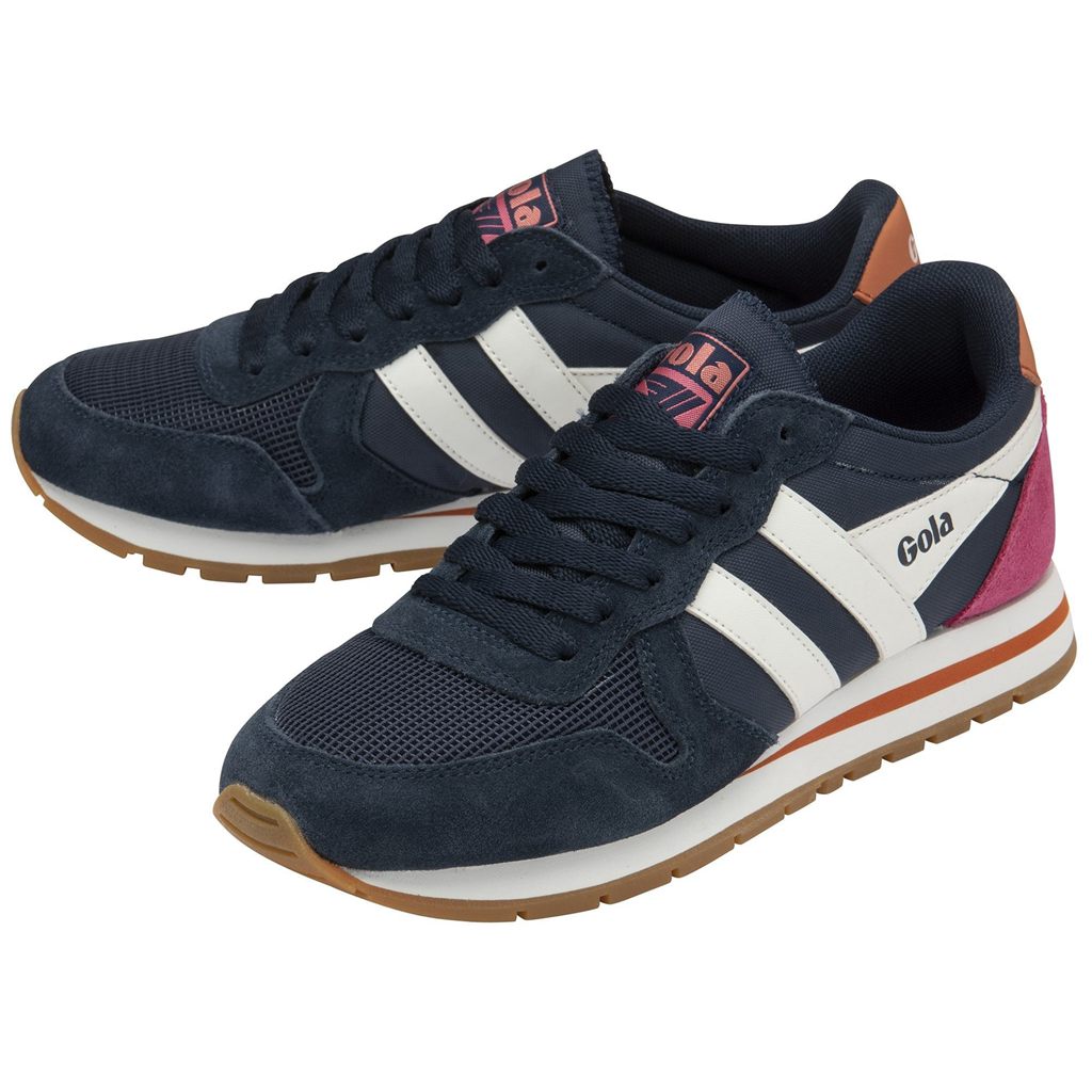 Gola Classics Daytona Sneakers Granatowe Białe Koralowe Polska | 0591PYGUS