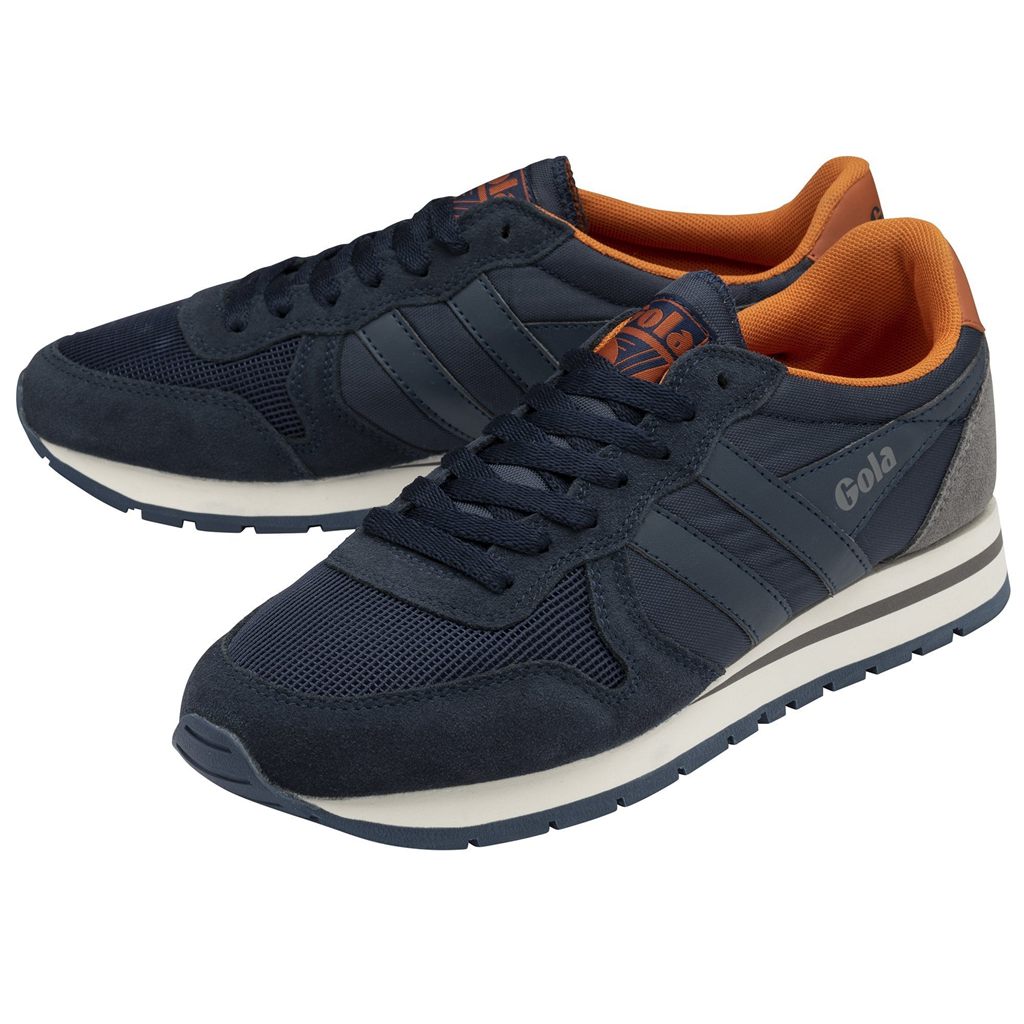 Gola Classics Daytona Sneakers Granatowe Pomarańczowe Polska | 4360LANPU