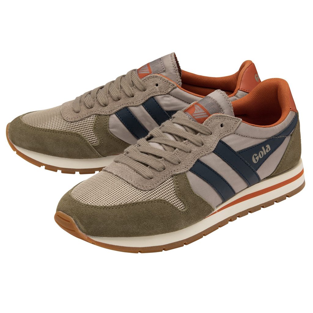 Gola Classics Daytona Sneakers Khaki Granatowe Polska | 6390YFAOQ