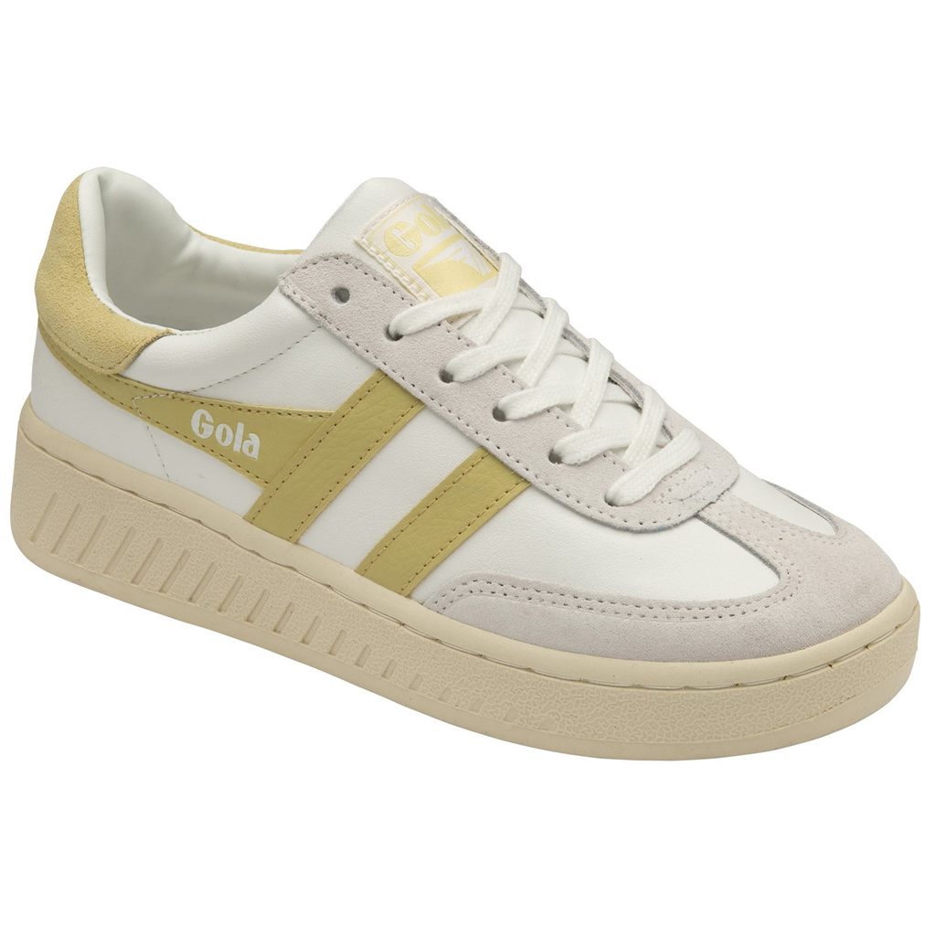 Gola Classics Dropshot Sneakers Białe Cytrynowy Polska | 4869MYHIO