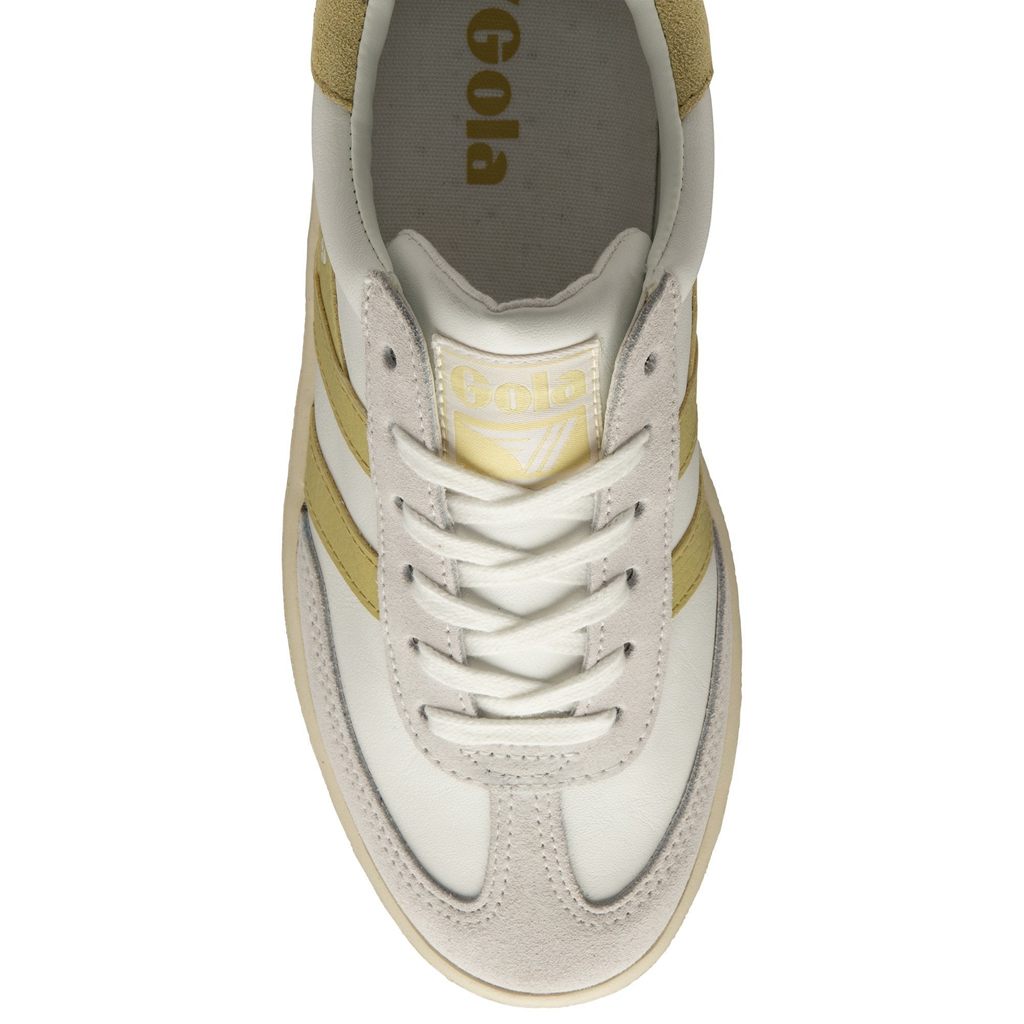 Gola Classics Dropshot Sneakers Białe Cytrynowy Polska | 4869MYHIO