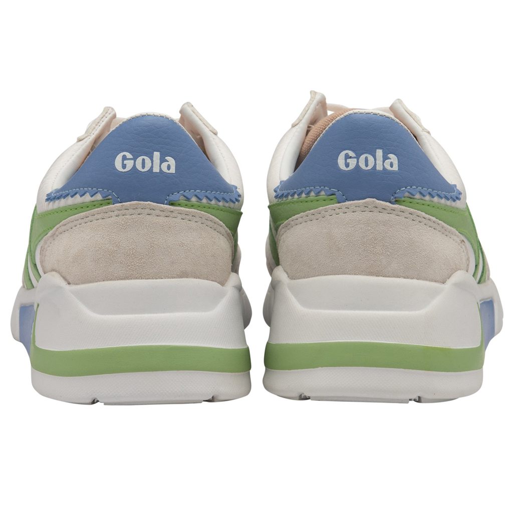 Gola Classics Eclipse California Sneakers Białe Zielone Niebieskie Polska | 6102BIMEL