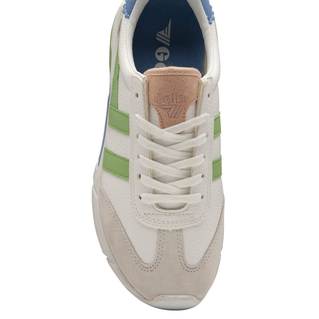 Gola Classics Eclipse California Sneakers Białe Zielone Niebieskie Polska | 6102BIMEL