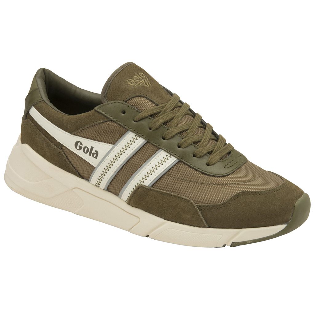 Gola Classics Eclipse Legacy Sneakers Khaki Białe Polska | 1204JSICE