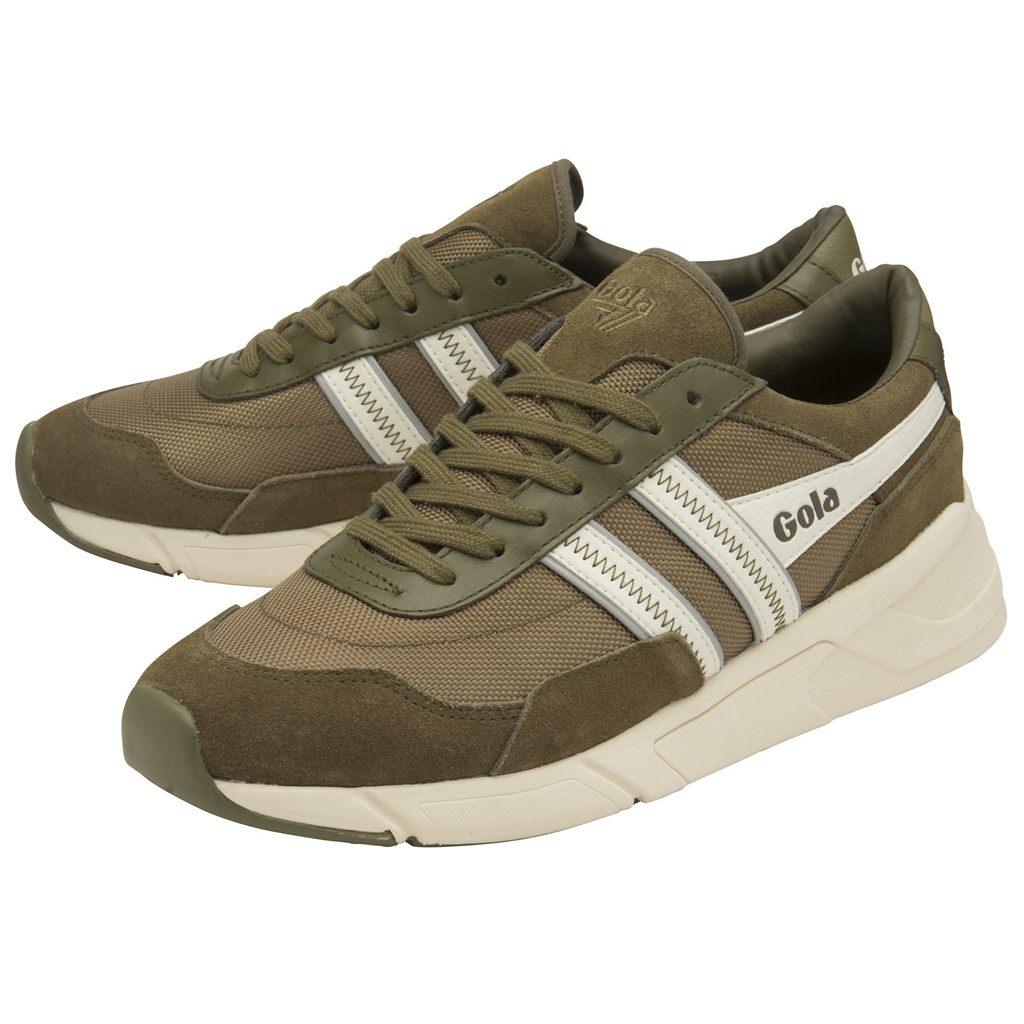 Gola Classics Eclipse Legacy Sneakers Khaki Białe Polska | 1204JSICE