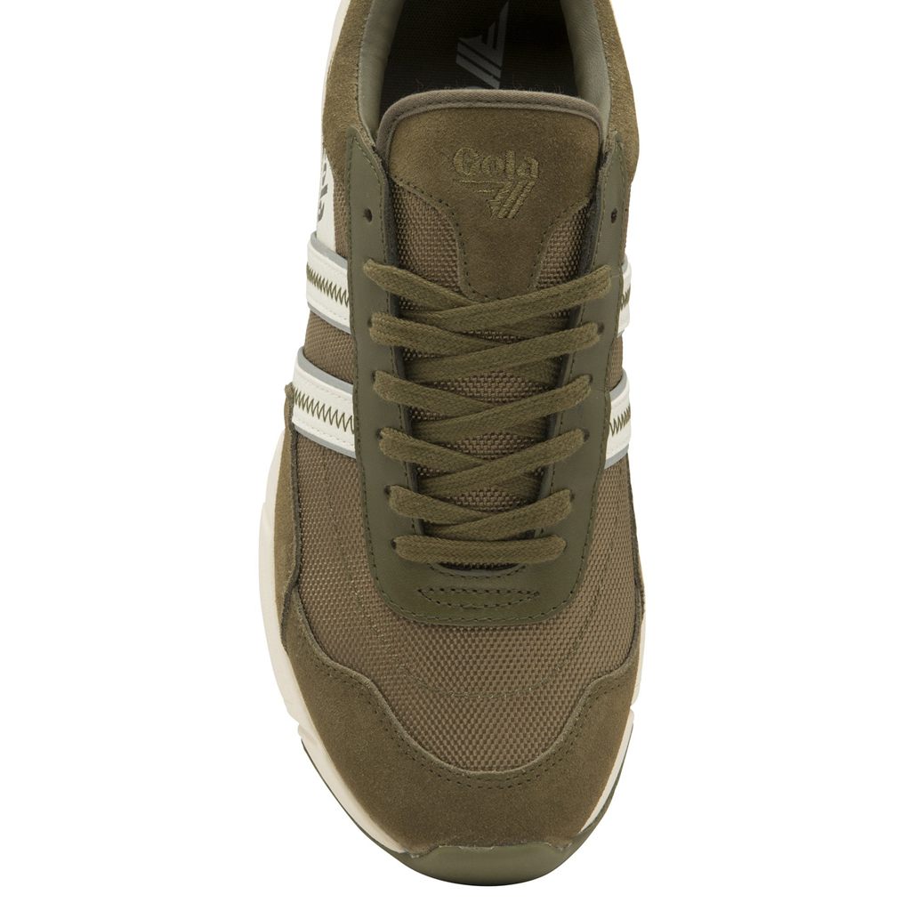 Gola Classics Eclipse Legacy Sneakers Khaki Białe Polska | 1204JSICE