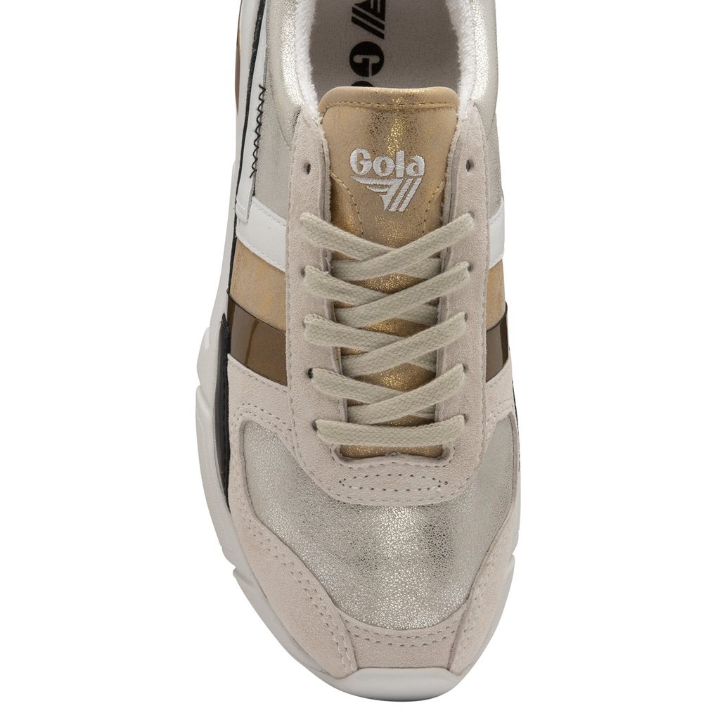 Gola Classics Eclipse Mode Sneakers Srebrne Złote Polska | 6743ZNUPM