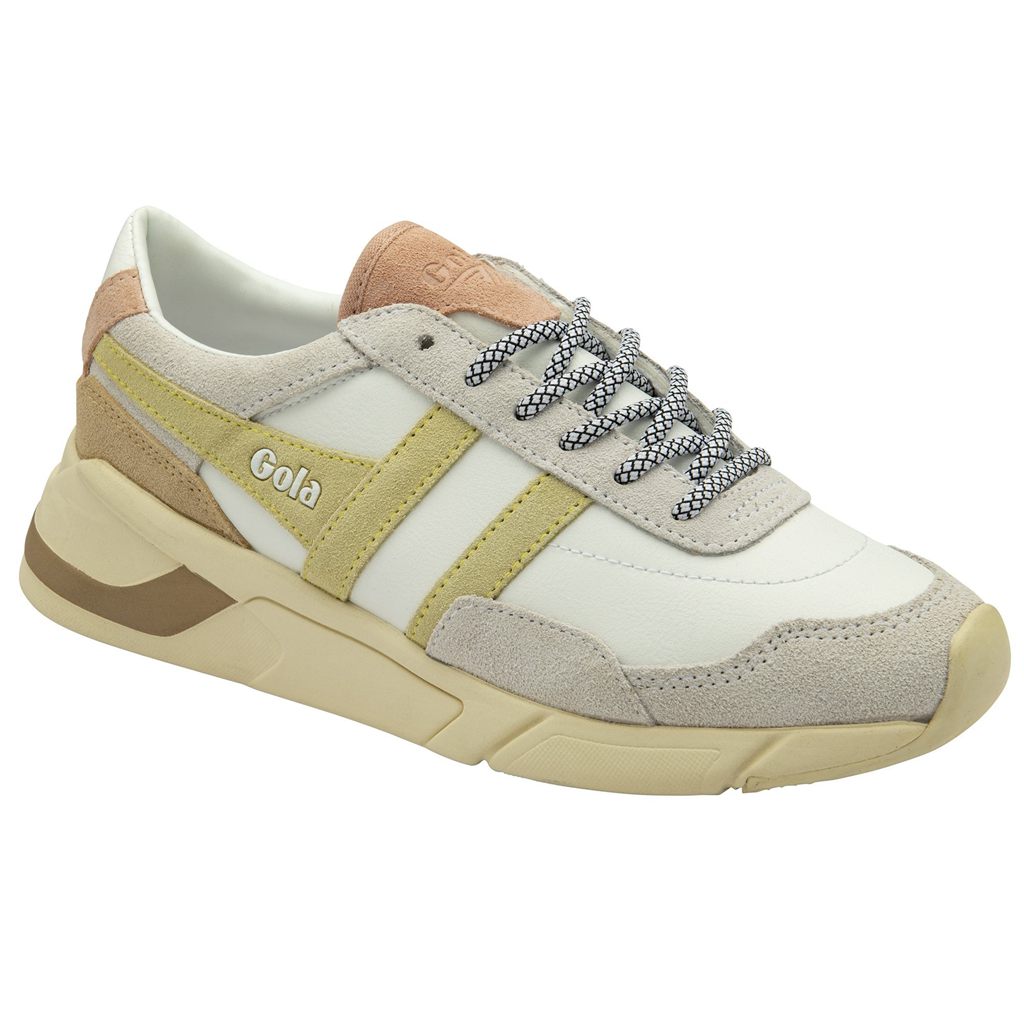 Gola Classics Eclipse Pure Sneakers Białe Cytrynowy Różowe Polska | 6240GMYZU