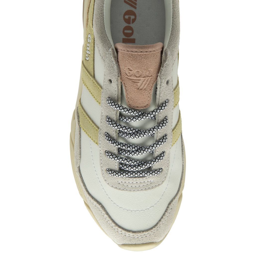 Gola Classics Eclipse Pure Sneakers Białe Cytrynowy Różowe Polska | 6240GMYZU