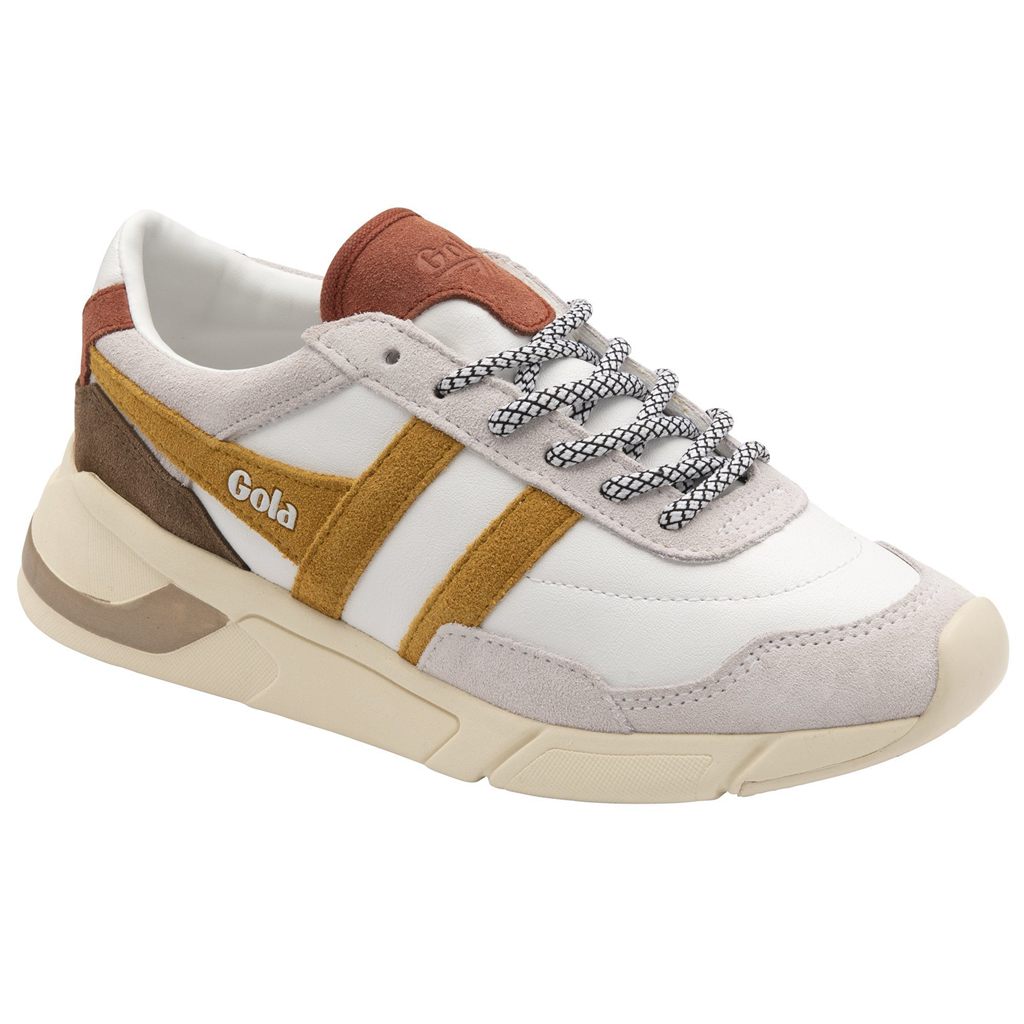 Gola Classics Eclipse Pure Sneakers Białe Pomarańczowe Polska | 8304WHTVA