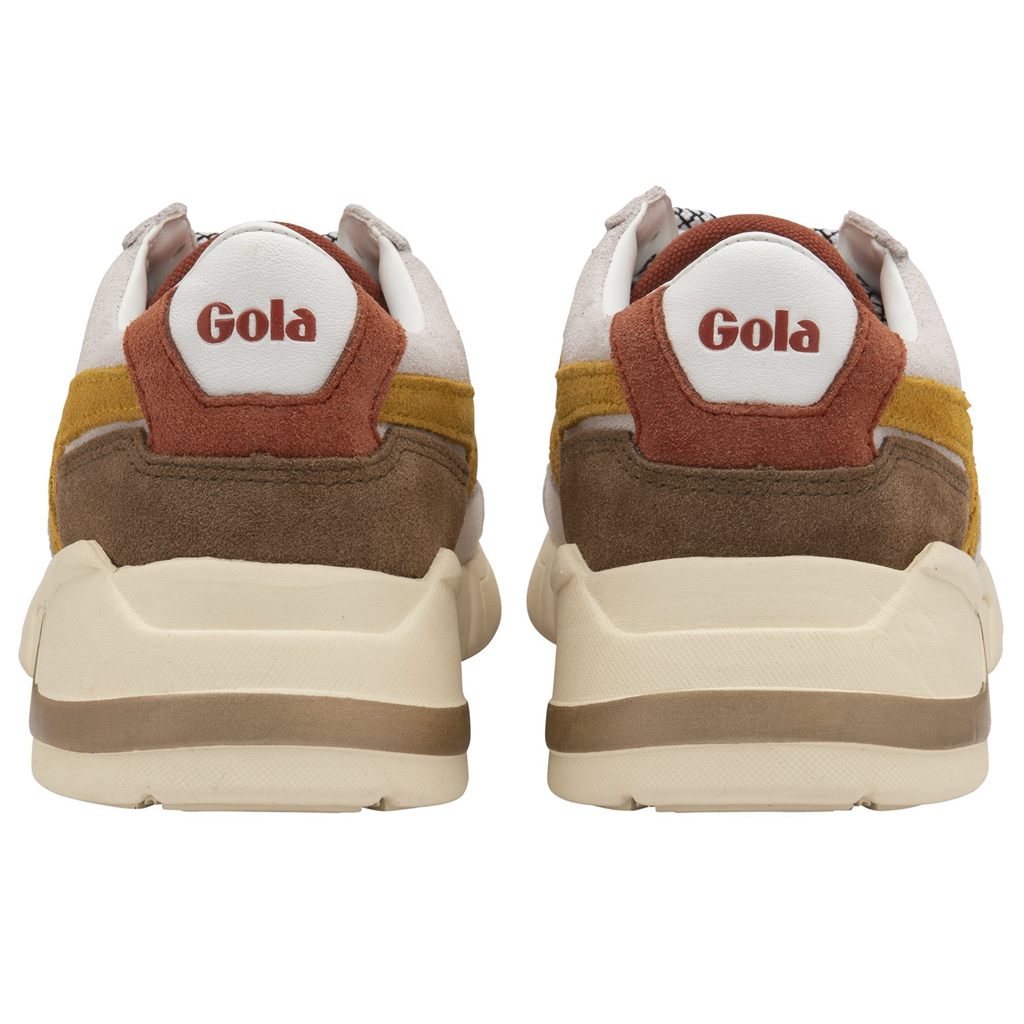Gola Classics Eclipse Pure Sneakers Białe Pomarańczowe Polska | 8304WHTVA