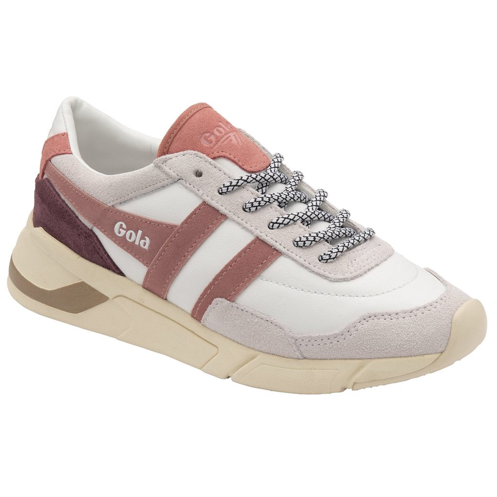 Gola Classics Eclipse Pure Sneakers Białe Różowe Koralowe Różowe Polska | 3719YWUMV