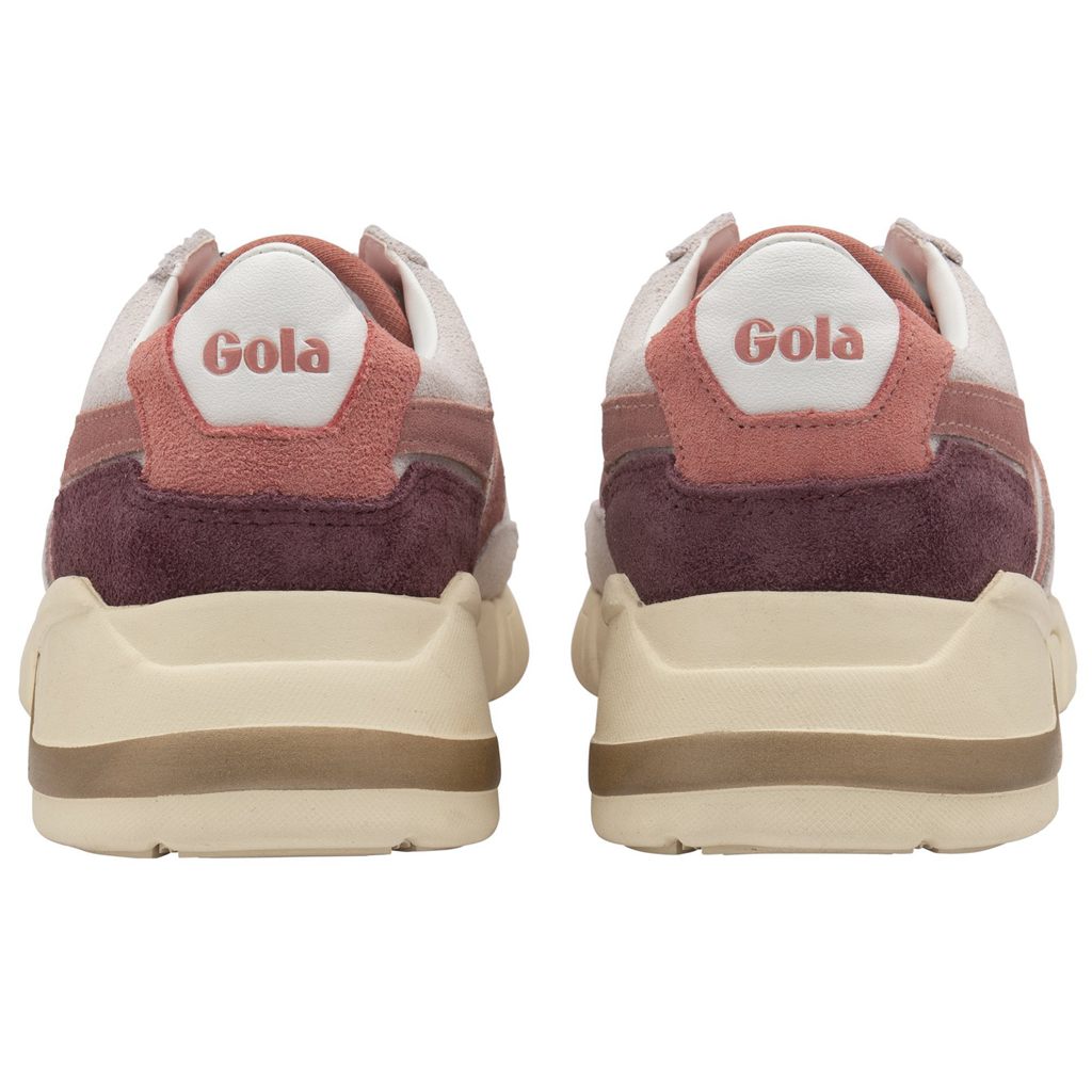 Gola Classics Eclipse Pure Sneakers Białe Różowe Koralowe Różowe Polska | 3719YWUMV